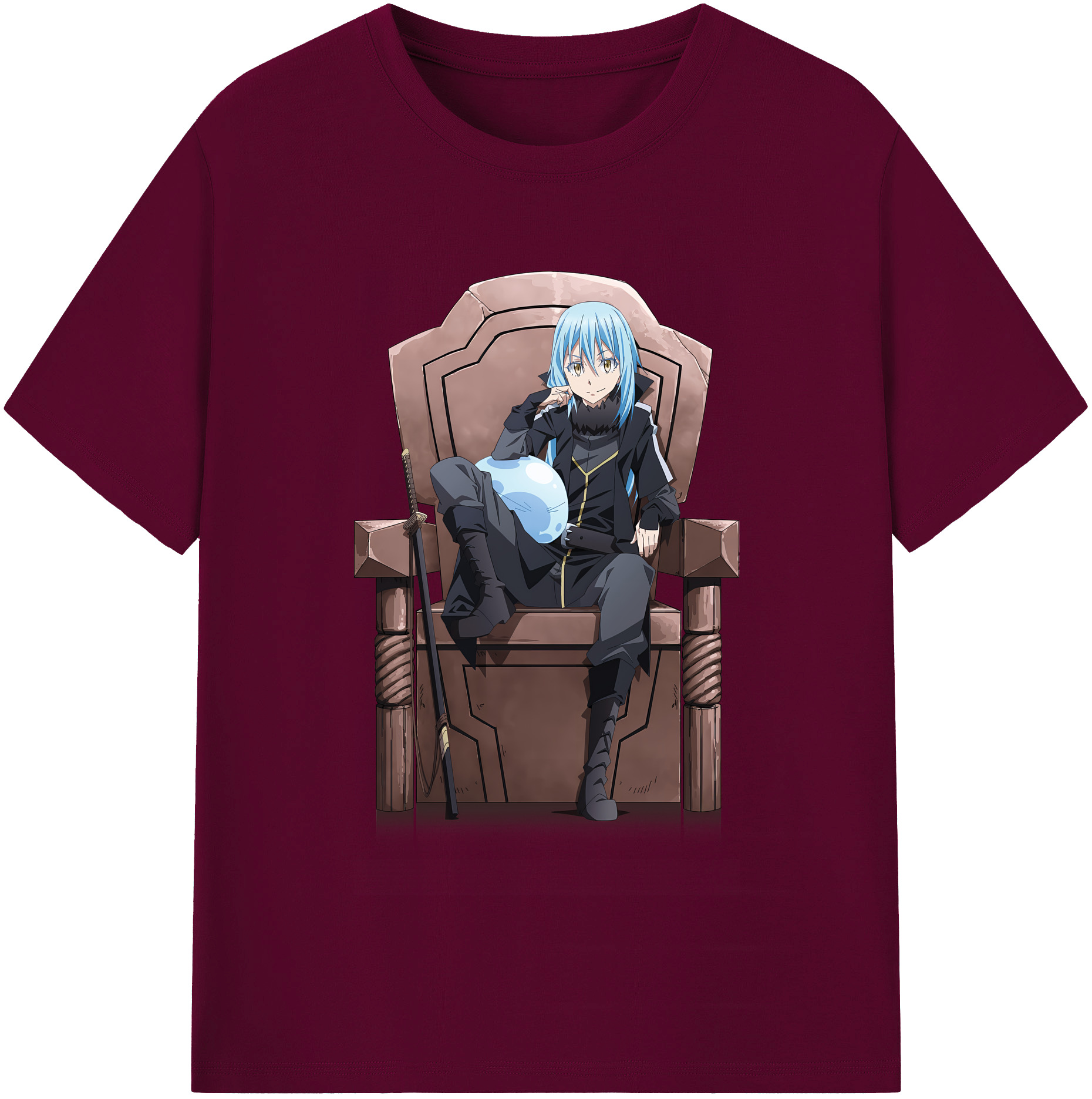 （画像用） 転スラ Regarding Reincarnated to Slime レディースカジュアルプリントTシャツ（綿100％）